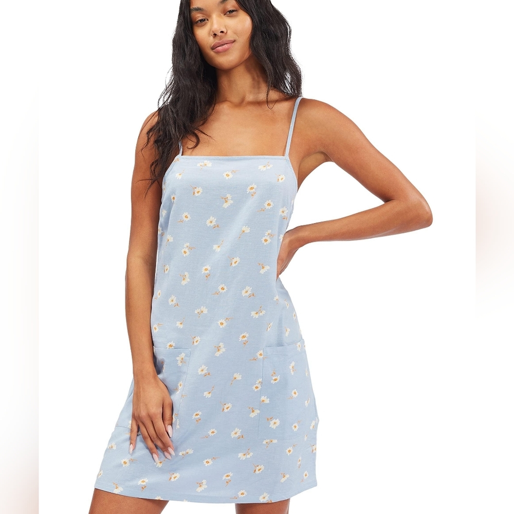 Billabong straight round woven mini dress